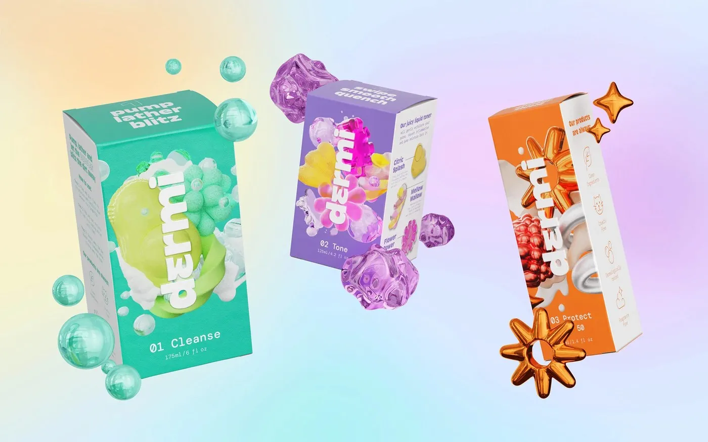 Inside Dermi: Robot Food’s Refillable Skincare Packaging Design for Tweens