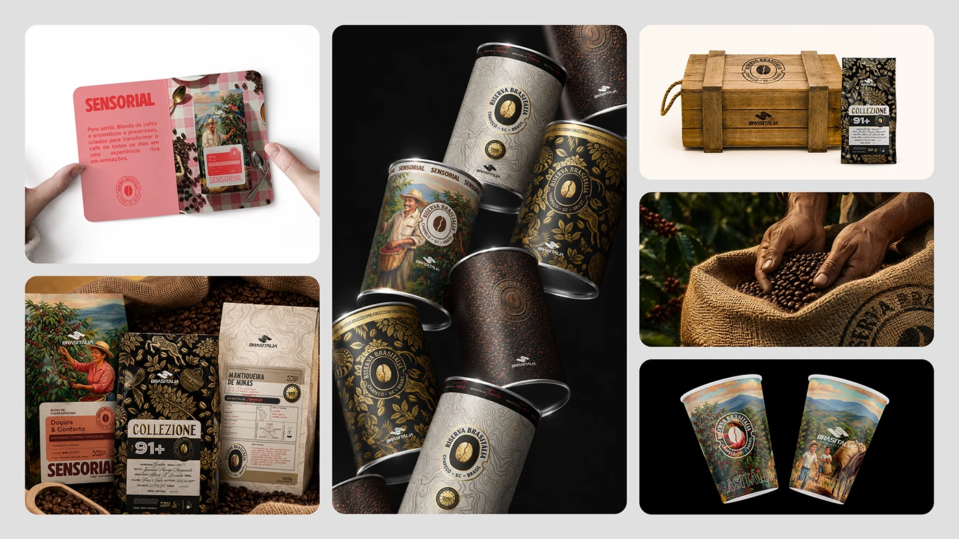 Riserva Brasitália: A Structured Packaging Design for Specialty Coffee