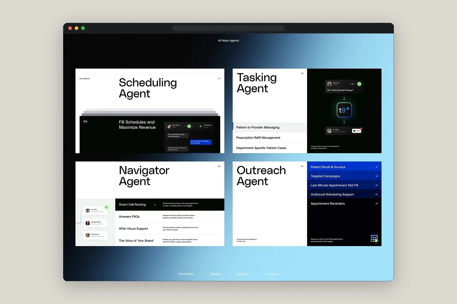 Transform9 Web Design by Tubik Studio: Humanizing Healthcare AI Communication