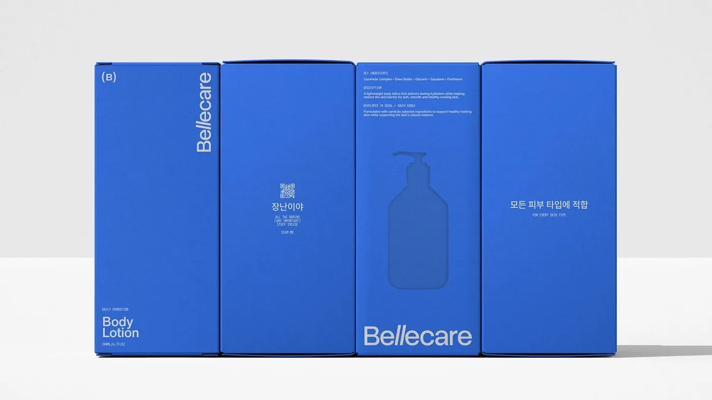 Kauan Lippi’s Minimalist Blue Brand Identity for Bellecare