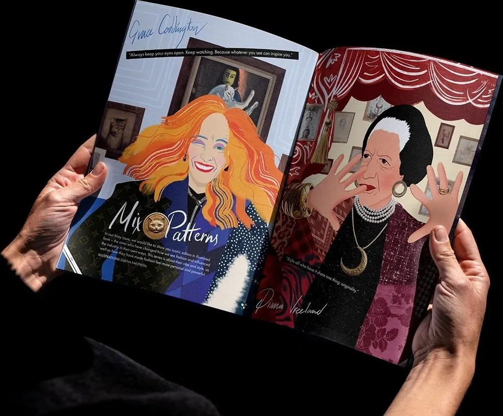 Sabina Farziyeva’s Editorial Illustration Series for Nargis Magazine