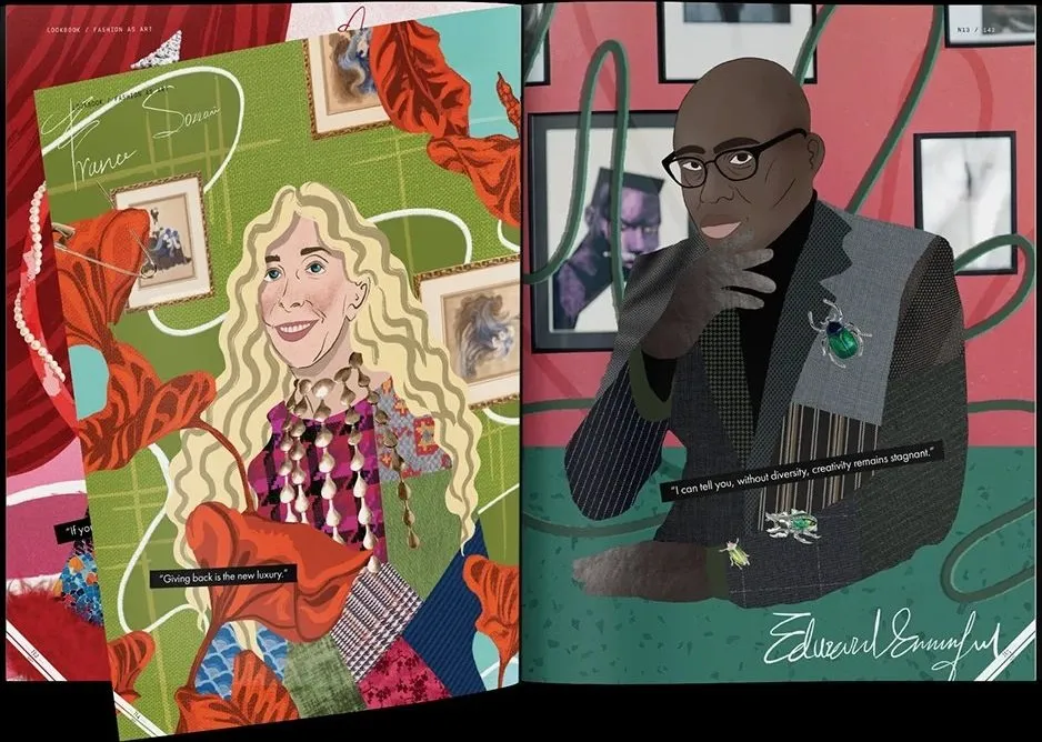 Img03 - Sabina Farziyeva's Editorial Illustration Series for Nargis Magazine