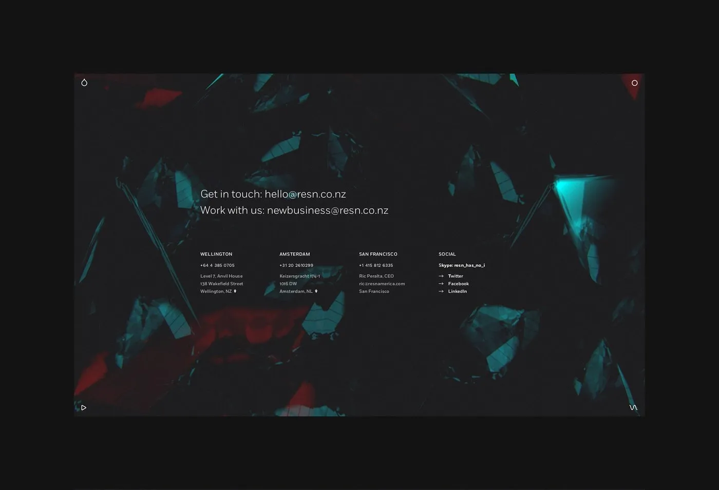 Img04 - Interactive Web Design for Resn Portfolio by Marcus Brown