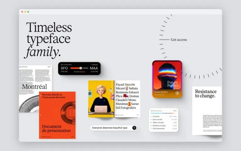 Img01 - Timeless Type: Interactive Web Design for a Variable Font System